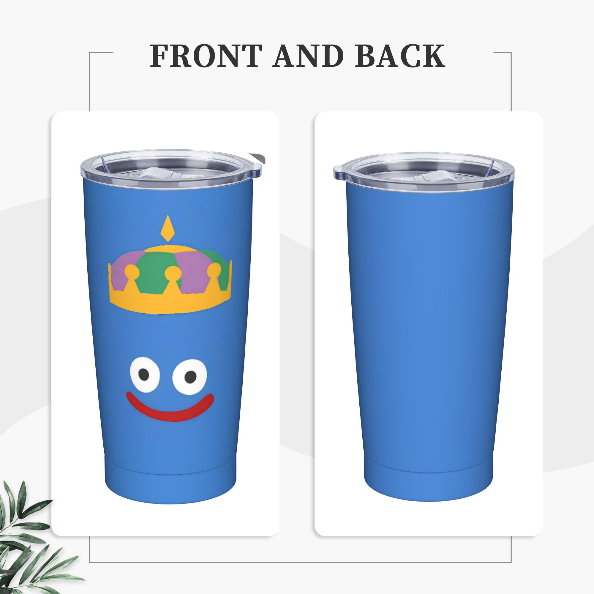 Office Quest - D-Dragon Quest Slime Edelstahlbecher, Campingbecher, große