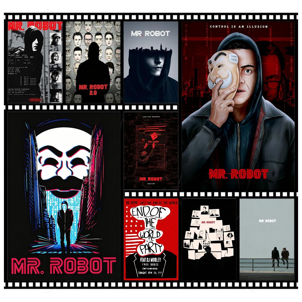 Office Tech Room - TV-Tech Psychologischer Thriller Mr. Roboter-Poster Wandkunst-Poster