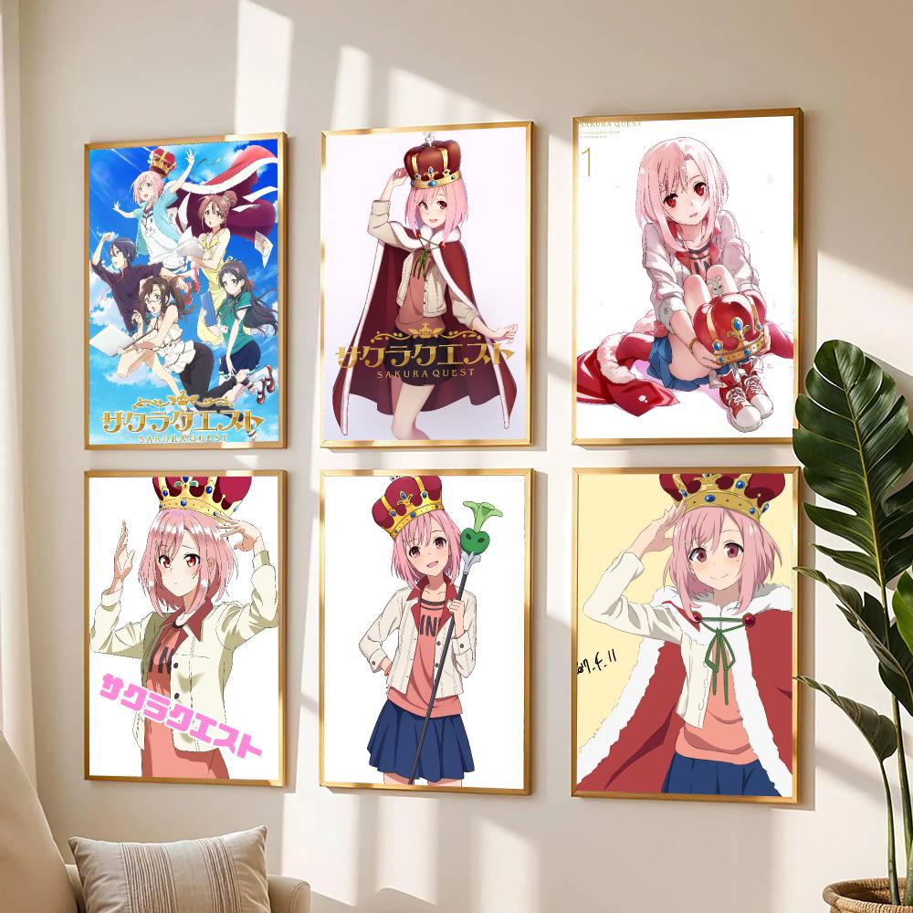 Office Quest - Anime S-Sakura Quest-T Poster Moderner Wandaufkleber