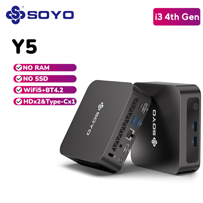 Thin Client Mini Pc - SOYO Y5 Mini-PC Intel 4. Generation