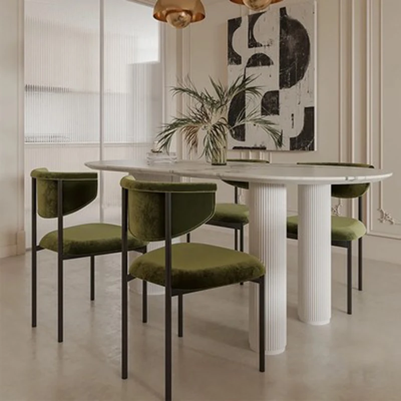 Office Tech Room - Luxuriöser Retro-Moderner Esszimmerstuhl mit High-Tech-Stoffpolsterung, Ergonomisch