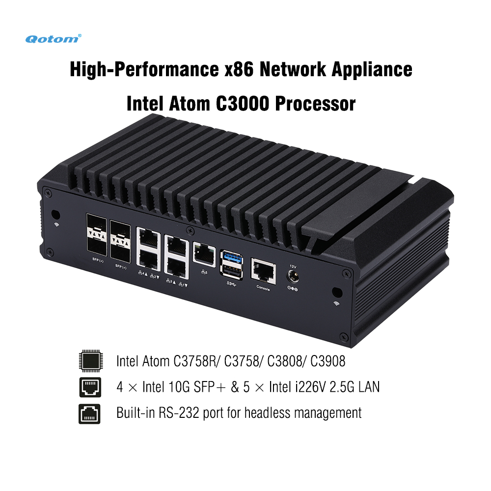 Thin Client Mini Pc - Mini-PC Q20300G9 CPU Atom C3000, 4x