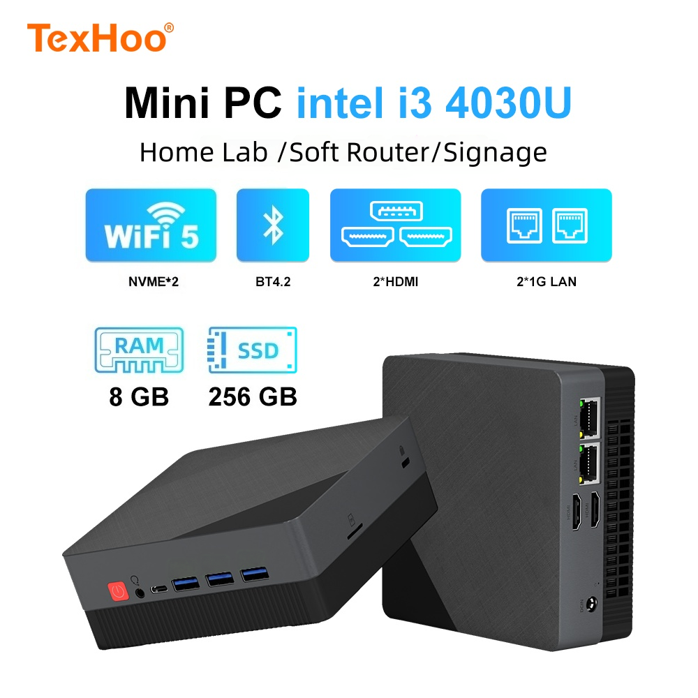 Texhoo MINI PC Intel Core I3 4 – Thin Client Mini Pc Bewertung und Preis