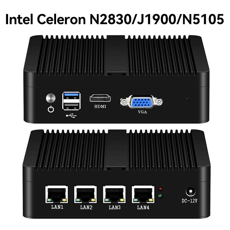 XCY Lüfterloser Mini-PC Intel  – Thin Client Mini Pc Bewertung und Preis