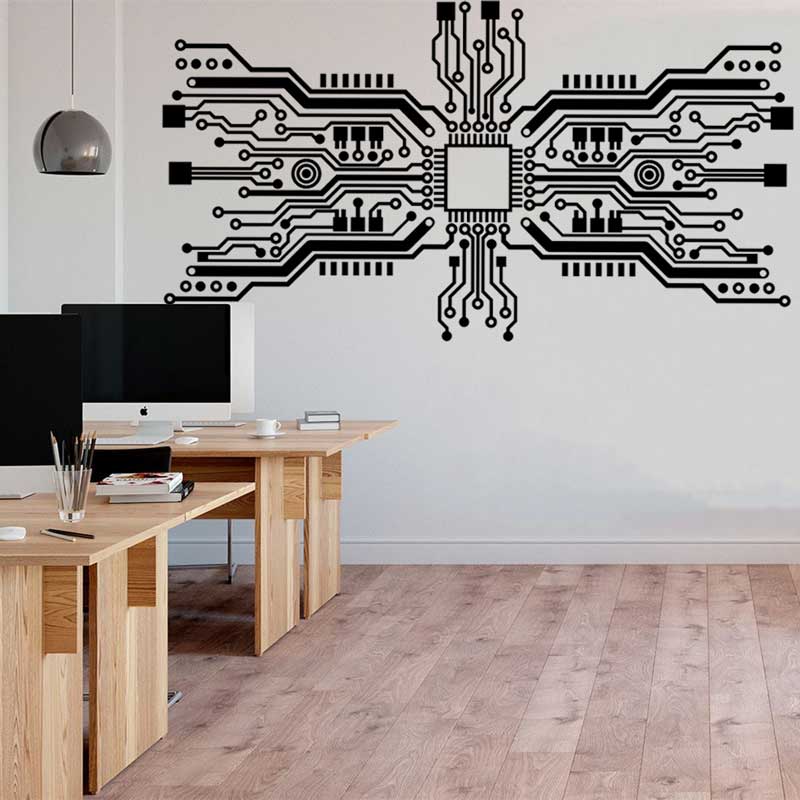 Platine Chip Wand Aufkleber Te – Office Tech Room Bewertung und Preis
